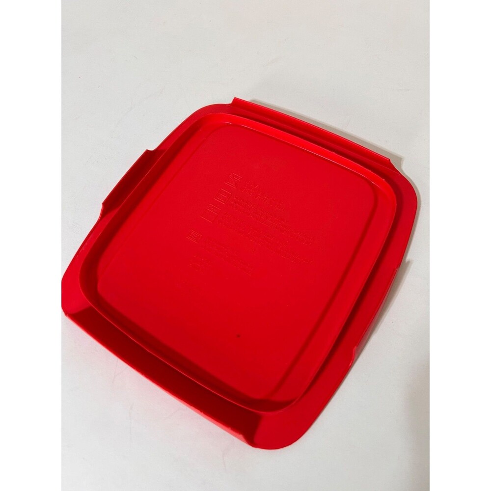 Pyrex Red Rectangular Storage Container Lid - Picture 4 of 7